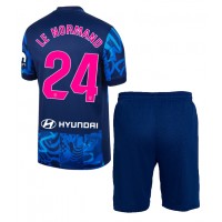 Atletico Madrid Robin Le Normand #24 Fußballbekleidung 3rd trikot Kinder 2024-25 Kurzarm (+ kurze hosen)